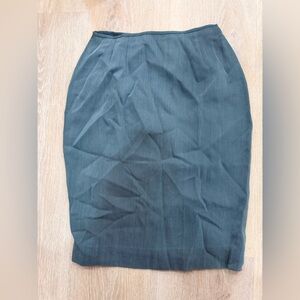 Wool blend Dana Buchman Charcoal Skirt